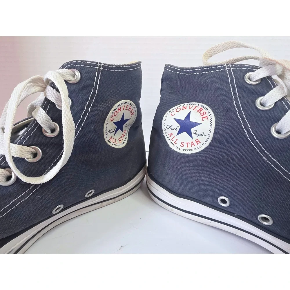 Converse Chuck Taylor All Star High Top Navy Blue Canvas Mens Sneakers SZ 8.5